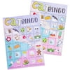 36 Pack Cat Themed Bingo Cards for Girls Birthday Party, Pet Kitten Themed Game with Caller Chips (5x7 in)
