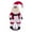 Dark, variant on Vickerman 36" Red Traditional Velvet Light Complexion Santa Doll with Stand. This Santa has glasses, stand is removeable.