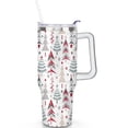 thumbnail image 2 of Christmas Snowflake 40 Oz Tumbler with Handle Insulated Leakproof Xmas Tree Coffee Travel Mug Modern Cafe Tumblers for Home Office Supplies Birthday Christmas for Mom Wife Teacher Neighbor, 2 of 7