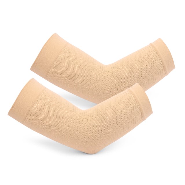 Graflsoa Breathable Skin-Tone Arm Compression Sleeves for Enhanced Comfort and Circulation