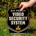 thumbnail image 2 of Signs Authority 24-h-Video Black Coroplast Surveillance Signs | Security Camera Warning, 2 of 9