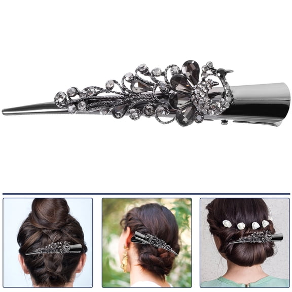 FRCOLOR  Shaped Hair Barrettes for Women Fine Neck Horn Clip