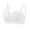 White, variant on Bras for Women Full Coverage Sports Bra-Padded Seamless High Impact Support for Yoga Workout Bralettes V-Neck Back-Smoothing Bra Feature Hook and Eye Closure Longline Bra Style Y-45 , White L