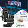 thumbnail image 3 of Spaco Massage Video Gaming Recliner Chair with Adjustable Height-Gray,, 3 of 7