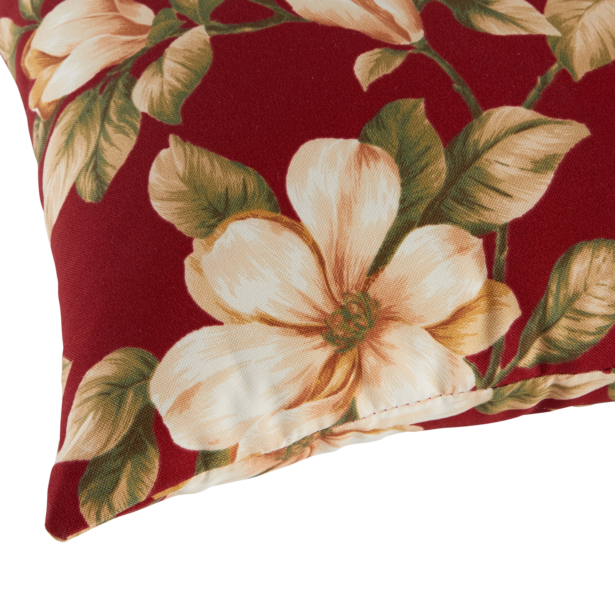 Greendale Home Fashions 17'' x 17'' Reversible Outdoor Throw Pillow, Set of 2, Roma Floral