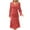 Red, variant on IROINNID Long Sleeve Dress for Women Mid-Length Sheath Dress V Neck Long Sleeve Polka Dots Printing Dresses,Yellow