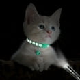 thumbnail image 2 of Taglory 2 Pack Cat Collar with Bell, Breakaway Reflective Collar, Adjustable 7.5"-12.5", Turq, 2 of 7
