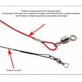 thumbnail image 4 of 20 piezas, líderes de pesca, giratorios, líder de acero, línea de pesca para pescar A Afortunado Sencillez, 4 of 5