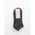 thumbnail image 3 of Joyspun Women's Full Terry Low-Cut Socks with Grippers, 3-Pack, Shoe Sizes 4-10, 3 of 6