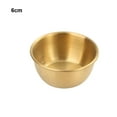 thumbnail image 4 of Kearding Juego de platos para servir condimentos de acero inoxidable pulido espejo, vajilla especial para comida, salsa de colza Cocina y Comedor 6 cm (oro), 4 of 6