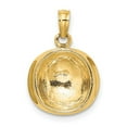 thumbnail image 6 of Auriga Fine Jewelry 14K Yellow Gold 3D Sailor Hat Charm for Women, 6 of 6