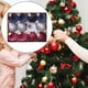 thumbnail image 1 of 12 adornos navideños decorativos de terciopelo para de , bolas de , colgantes para celebraciones, bodas y fiestas. Azul marino gris rojo, 1 of 8