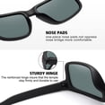 thumbnail image 4 of Gafas de sol MEETSUN con protección UV400 polarizadas, paquete de 3, negro+negro, 4 of 7