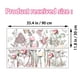 thumbnail image 2 of Decoración de pared DIY, diseño exquisito y elegante, calcomanías despegables y adhesivas con diseño floral de amapolas de acuarela para una decoración de habitación duradera e impermeable, 2 of 6