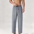 thumbnail image 6 of Eagokdc Stretch Pants for Men Casual Summer Loose Exercise Drawstring Jogging Big And Tall Pant With Pockets Size S-4XL, 6 of 7