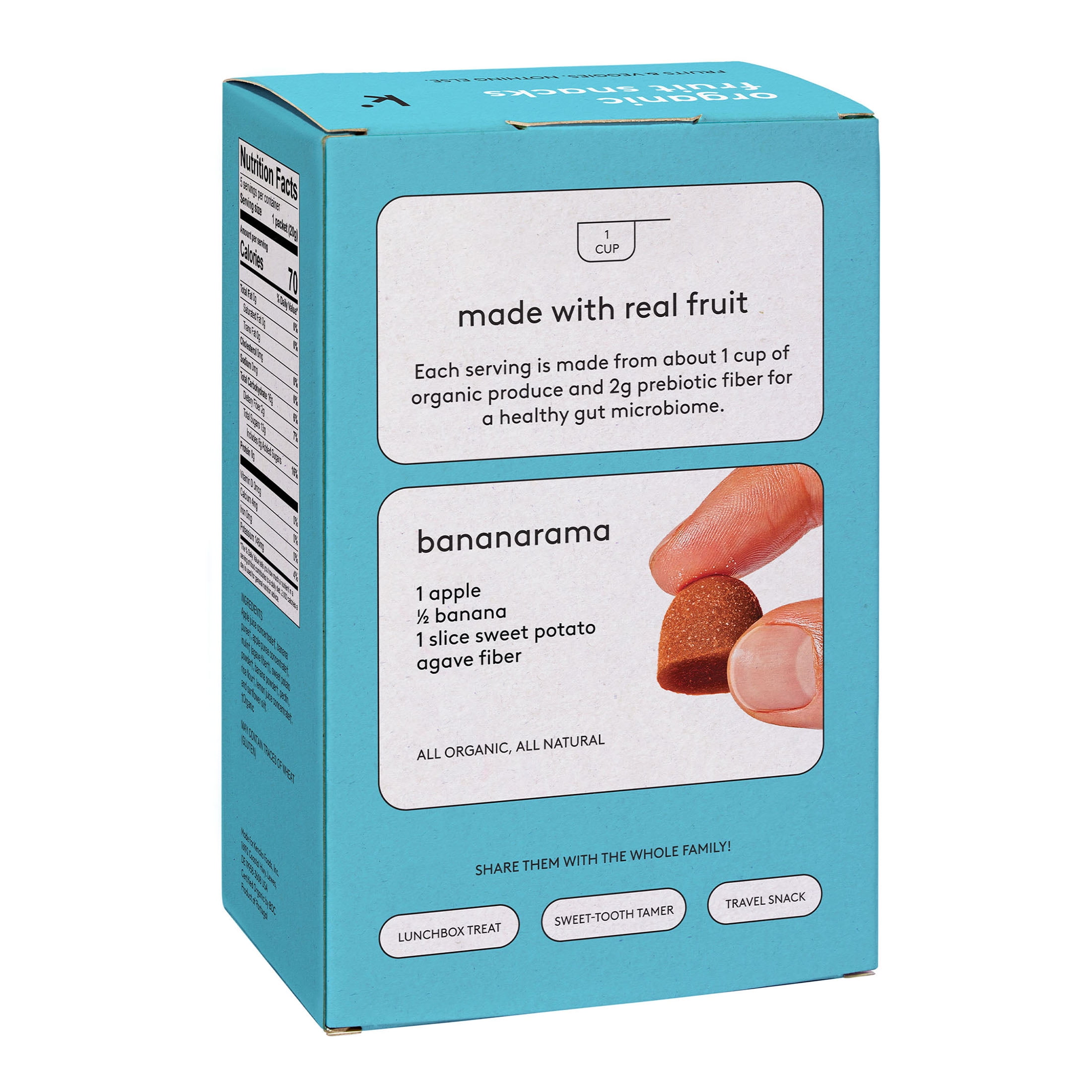 Kencko Bananarama Organic Fruit Snacks, 3.5oz, 5 Pack