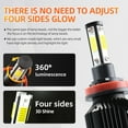 thumbnail image 3 of Fit For Ram 1500 2500 3500 2020-21 6000K LED Headlight High Low Beam Fog Lighti, 3 of 5