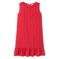 thumbnail image 1 of Sonducket Vestido de mujer Punto Ropa sin mangas Ropa suelta Vestido de tanque con volantes sueltos Vestidos Vino rojo S, 1 of 4