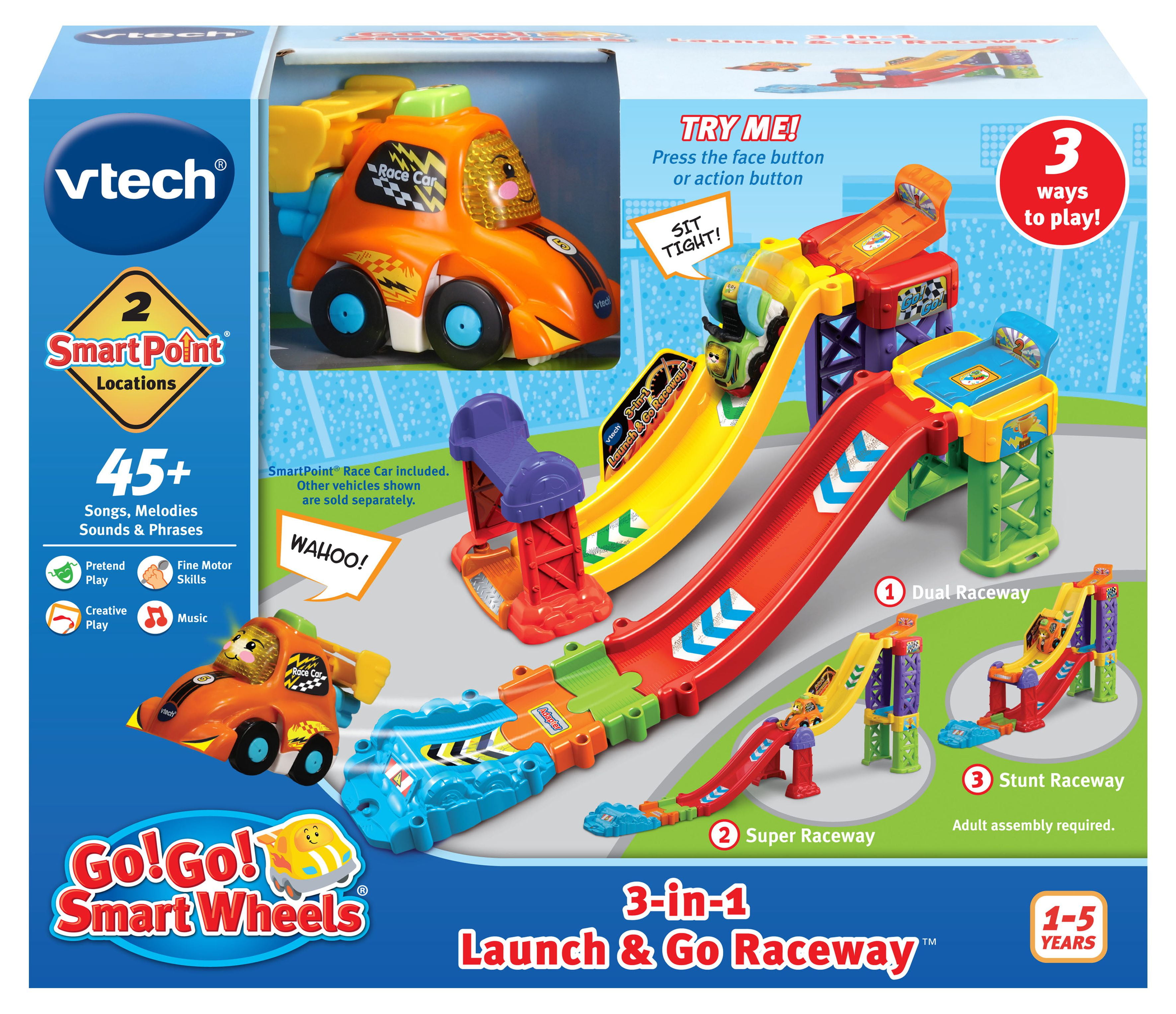 Vtech 3 in 1 cheap launch and play raceway