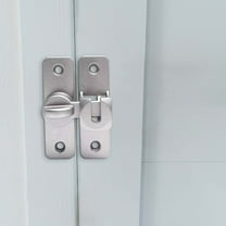 Inerposs 90 Degree Sliding Door Lock Pin, Door Clip Lock Buckle, Durable Aluminum Alloy Lock, Extra Security for Cabinets, Bathrooms, Pet Doors, Easy Installation with Mounting Hardware