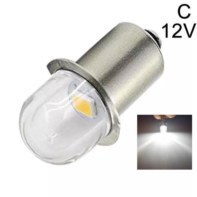 Bombillas LED de actualización con base P13.5S, linterna Maglite blanca, luz blanca cálida de 3000 K, luz blanca de 6000 K, bombillas de repuesto de CC de 6 V a 12 V, linternas, lámparas de trabajo