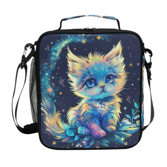 ALAZA Beautiful Cute Cat Lunch Box Insulated Lunch Bag Reusable Thermal Cooler Tote School Picnic