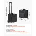 thumbnail image 4 of VEVOR Rolling Laptop Bag, Fits Up to 15.6 Inch Laptop, Wheeled Briefcase, Roller Computer Tote Bag with Wheels & Telescoping Handle, Laptop Case for Work Travel Business Office, Women & Men (Black), 4 of 9