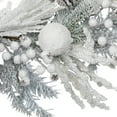 thumbnail image 5 of Northlight Flocked Berries and Pinecones Artificial Pine Christmas Wreath - 26" - Unlit, 5 of 7