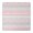 Pink Geometric Striped, variant on Ethnic - Style Colorful Feather Pattern Square Fitted Tablecloth with Elastic Edge,Square Table Cover,Washable Elastic Table Cover for Home Kitchen Party Decor 34"x34"