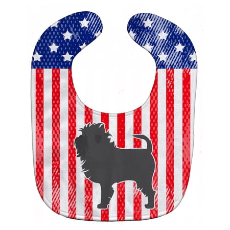 USA Patriotic Affenpinscher Baby Bib