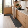 thumbnail image 5 of Anti Fatigue Kitchen Floor Mats Set of 2, Waterproof Kitchen Sink Runner Rug, Standing Mat Cushioned Kitchen Rugs, Comfort Doormat 16''x24''+16x47" (Black), 5 of 7