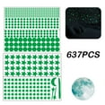 thumbnail image 3 of 637Pcs Glow in The Dark Stars Stickers Luminous Moon Wall Decals Fluorescent Star Ceiling Sticker Glowing Stars and Moon Wall Decals for Home Kids Bedroom Living Room Party Nursery Wall Decorations, 3 of 5