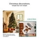thumbnail image 2 of Kearding Calcetín de Navidad colgante blanco árbol de Navidad pared ventana gabinete regalos bolsa Snack presente calcetín fiesta decoración colgantes Muñeco de nieve, 2 of 6