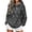 Grey, variant on Hoodies for Women Halloween Graphic Letter Print Sweatshirt Cozy Long Sleeve Pullover Tops for Fall Holiday Season