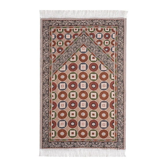 Alfombra de oración Regalos de Ramadán 70x10 8cm/27,6x42,5 Manta decorativa con borlas oración musulmana Estilo C