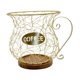 thumbnail image 3 of Cesta de almacenamiento moderna con diseño de arte en hierro para cápsulas de café Oro, 3 of 9