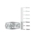 thumbnail image 4 of 1/10 Carat T.W. (I3 clarity, I-J color) Brilliance Fine Jewelry Diamond Hearts Fashion Band in Sterling Silver, Size 6, 4 of 5