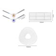 thumbnail image 5 of 8 Piezas para J3 Robot Aspirador Repuestos Filtro HEPA Lavable Cepillo Lateral Fregona PañO Accesorios para el Hogar, 5 of 5