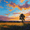 African Sunset Tree, variant on Abstract Gradient Sunset Canvas Wall Art, Modern Dusk Print for Living Room, Bedroom, Office, Hotel and Home Decor