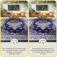 thumbnail image 3 of Homore Antique Floral Faux Wool Area Rug, 5' x 7', Blue, 3 of 7