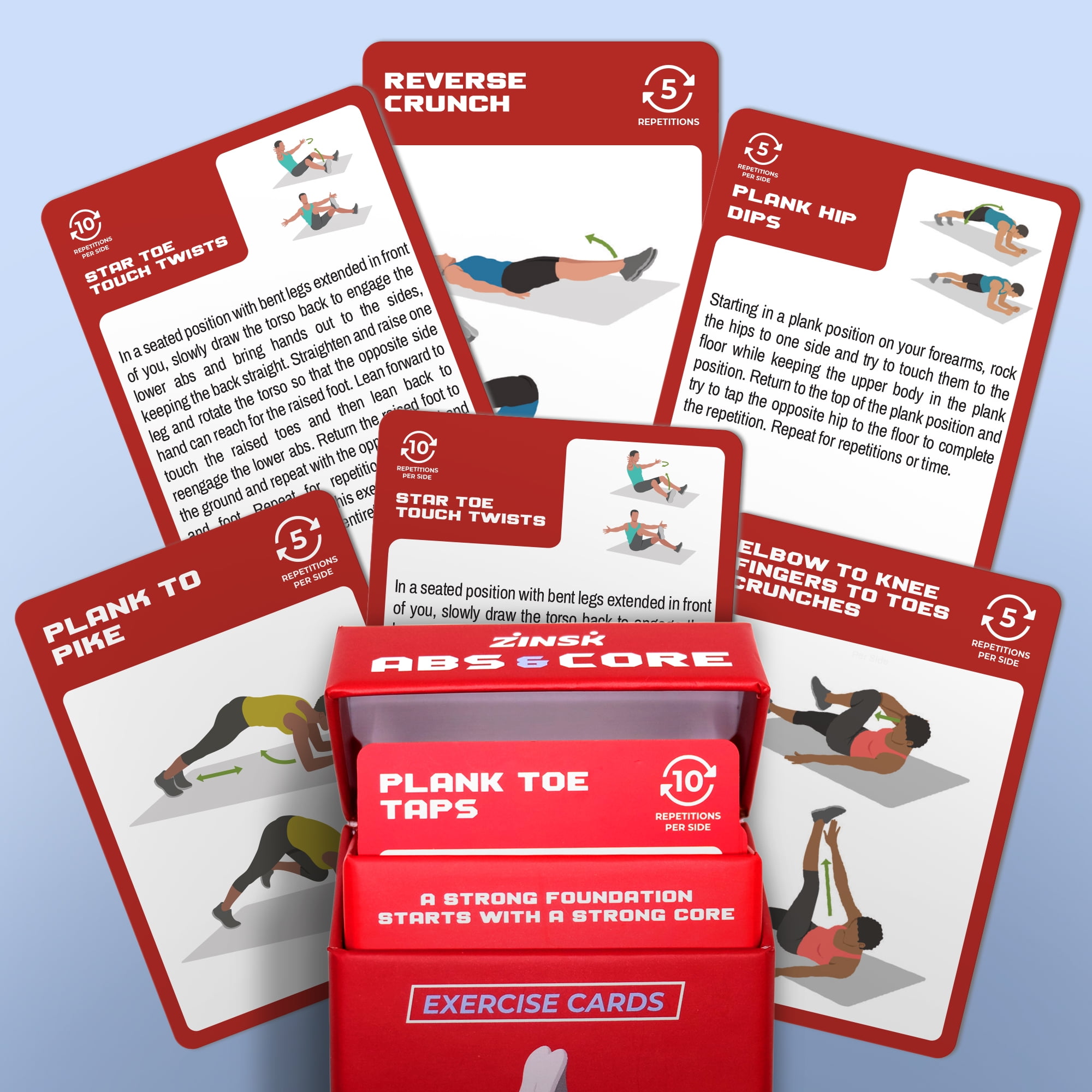 トレーニングブック 2 U-CAN Abs and Core Exercise Cards – 75 Workout Cards to Help Build Core