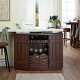 thumbnail image 3 of Bowery Hill Wine Rack Buffet in Vintage Walnut, 3 of 5
