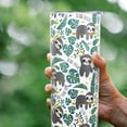 thumbnail image 2 of Sloth Tumbler 20 oz Travel Coffee Mug Print Skinny Tumblers with Lid and Straw Stainless Steel Insulated Coffee Cups Sloth Lovers Gifts for Women Girls, 2 of 6