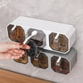 thumbnail image 5 of FNNMNNR 1 Set Seasoning Boxes Set Leakproof Wall-mounted Space-saving Sturdy Structure Transparent Dustproof Drawer Design Restaurant Pepper Sugar Organizers Set Kitchen Gadget, 5 of 12