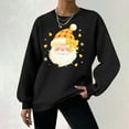 thumbnail image 6 of Fall Fashion Must Haves Womens Holiday Festive Round Neck Christmas Pullover Sweatshirt Long Sleeve Top Women Fall Clothes, 6 of 7
