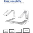 thumbnail image 4 of AOMBOO Muti-Use Laptop Stand for Computer Book iPad with Cooling Design, Sliver, 4 of 6