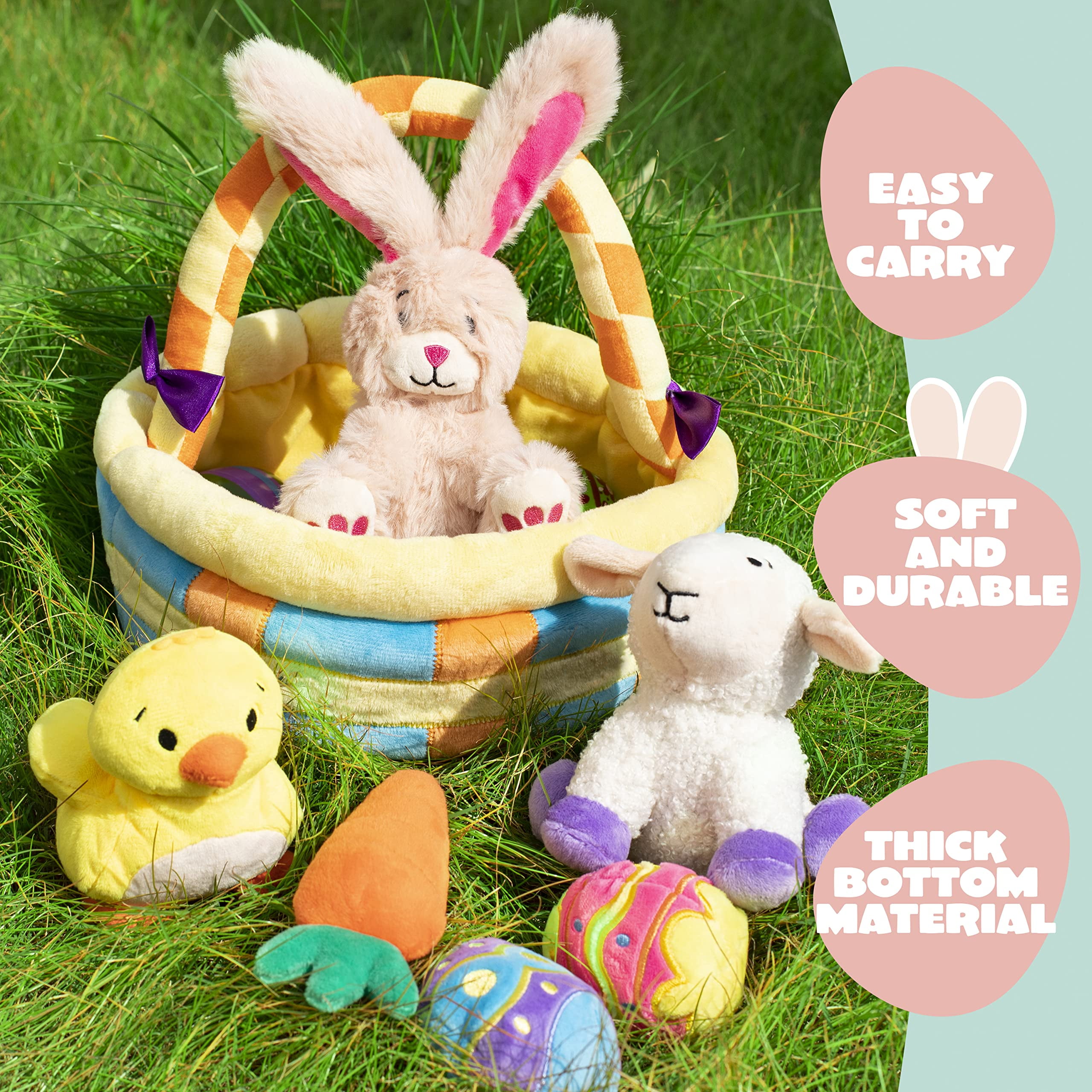 Joyin 48 Pcs Easter Gift PE Bags 11.8