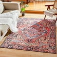 Boho Living Room Rugs Washable Bedroom Area Rug 5x7, Persian Vintage