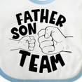 thumbnail image 4 of Inktastic Father's Day Father Son Team Parent Child Fist Bump Boys or Girls Baby Bib, 4 of 4