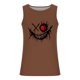 thumbnail image 4 of Ceisia Men's Slim Fit Crew Neck Sleeveless Tank Top Edgy Demon Smile Graphic Print Athletic Shirt Coffee L Gifts, 4 of 5